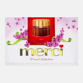 Шоколадные конфеты Ассорти 8 видов Merci 400г