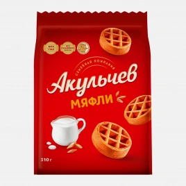 Вафли-мяфли мягкие Акульчев 310г