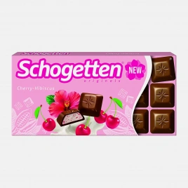 Шоколад молочный Cherry Hibiscus Schogetten 100г