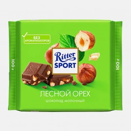 Шоколад Молочный Лесной орех Ritter Sport 100г