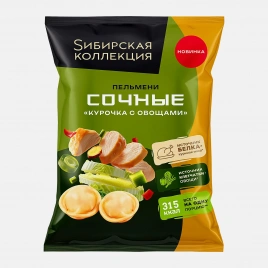 Пельмени Сочные Курочка с овощами Sибирская Коллекция 700г