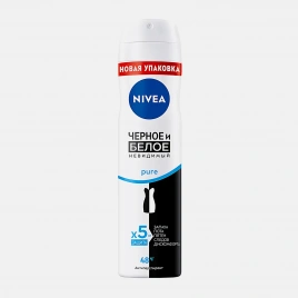 Антиперспирант Невидимая защита для черного и белого Pure NIVEA 150мл
