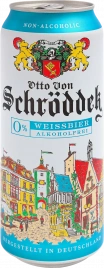 Пиво нефильтрованное безалкогольное Otto Von Schroedder Weissbier 500мл