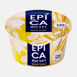 Йогурт Epica банан злаки 4.9% 130г