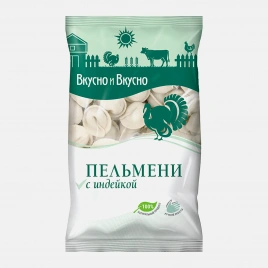 Пельмени Вкусно и вкусно из мяса индейки 800г