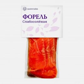 Форель Маритайм радужная филе-ломтики слабосоленая 100г