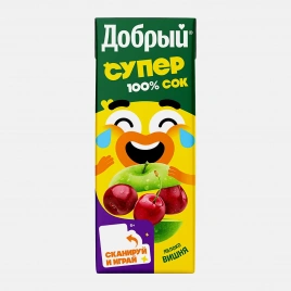 Сок Добрый Active kid Яблоко-вишня 200мл