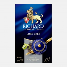 Чай черный Richard Lord Grey бергамот и цитрус 90г