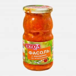 Фасоль Eko с овощами по-итальянски 510г