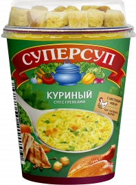 Суп Суперсуп Куриный с гренками 40г