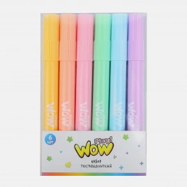 Набор текстовыделителей Пастельные цвета WowPlay! 6шт
