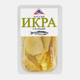 Икра сельди слабосоленая ястычная в масле 150г Фрегат
