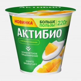 Биойогурт Актибио манго 3% 220г