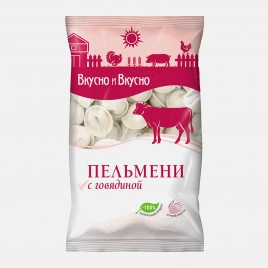 Пельмени Вкусно и вкусно Городские говядина курица 800г