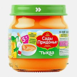 Пюре Сады Придонья Тыква с 5 месяцев 80г