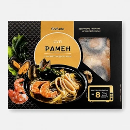 Рамен с морепродуктами и рисовой лапшой Шифудо 350г