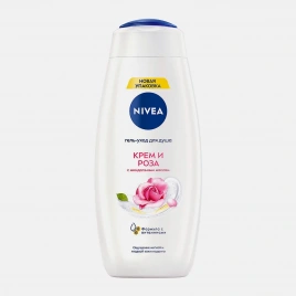 Гель-уход для душа Крем и роза NIVEA 500мл