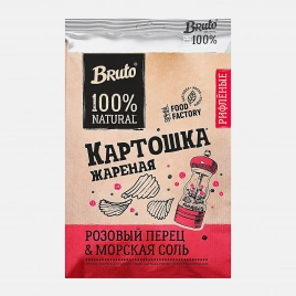 Чипсы Bruto с морской солью и розовым перцем
