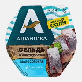 Сельдь Атлантика филе в масле малосольная 240г