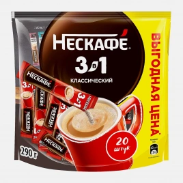 Напиток кофейный Нескафе 3в1 Классический 20пак 290г