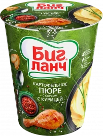 Пюре Биг ланч картофельное с курицей 50г