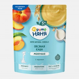 Каша овсяная молочная персик Фрутоняня 190г