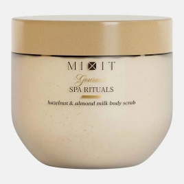 Скраб для тела Gourmet фундук и миндальное молочко Mixit 300г