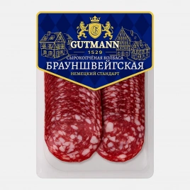 Колбаса Брауншвейгская сырокопченая в нарезке Gutmann 130г