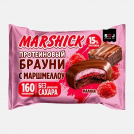 Протеиновый брауни с маршмеллоу малина без сахара Soj Marshick 53г