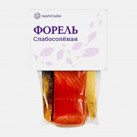 Форель Маритайм радужная филе-кусок с кожей слабосоленая 150г