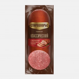 Сервелат Классический варено-копченый Стародворье 270г