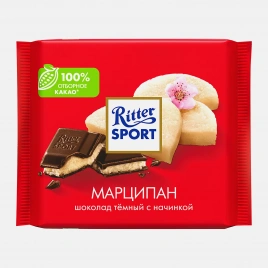 Шоколад Темный Марципан Ritter Sport 50% 100г