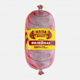 Ветчина Папа Может филейная вареная из мяса птиц 400г