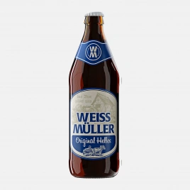 Светлое пиво Original Helles фильтрованное Weissmuller 5.2% 500мл