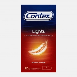 Презервативы Contex Lights особо тонкие 12шт