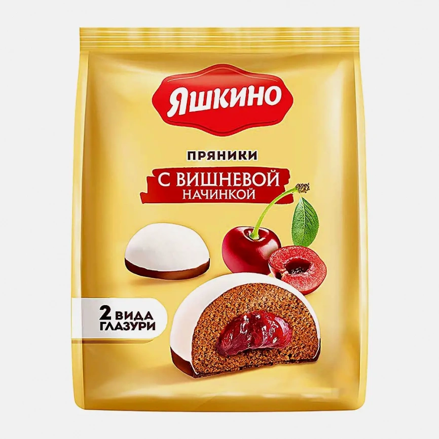 Пряники Яшкино с вишневой начинкой 350г фото 1