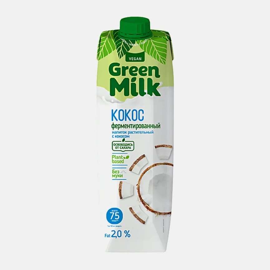 Напиток ячменно-нутовый кокос Green Milk 1л фото 1