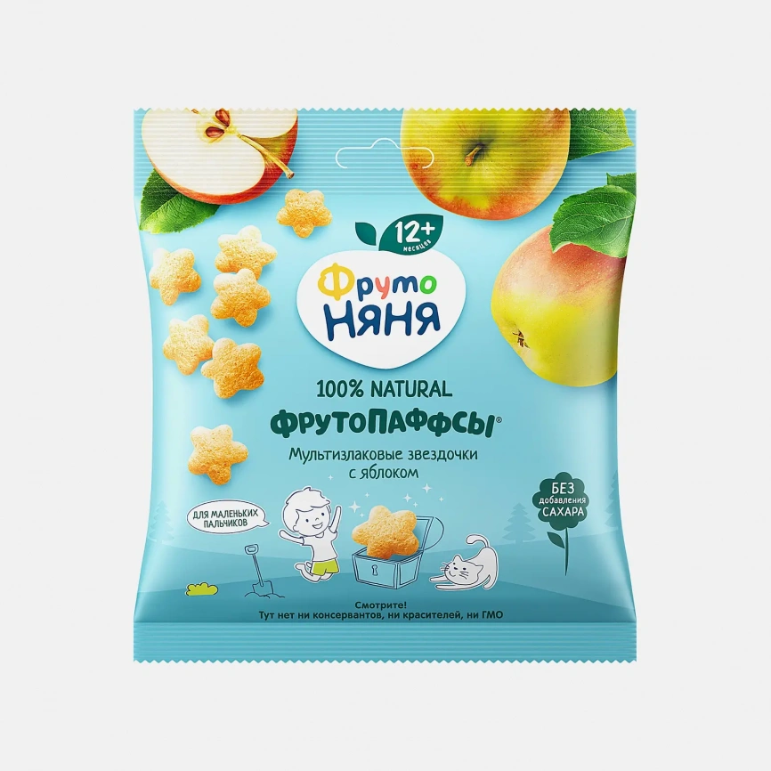 Фрутопаффсы ФрутоНяня злаки яблоко 21г фото 1