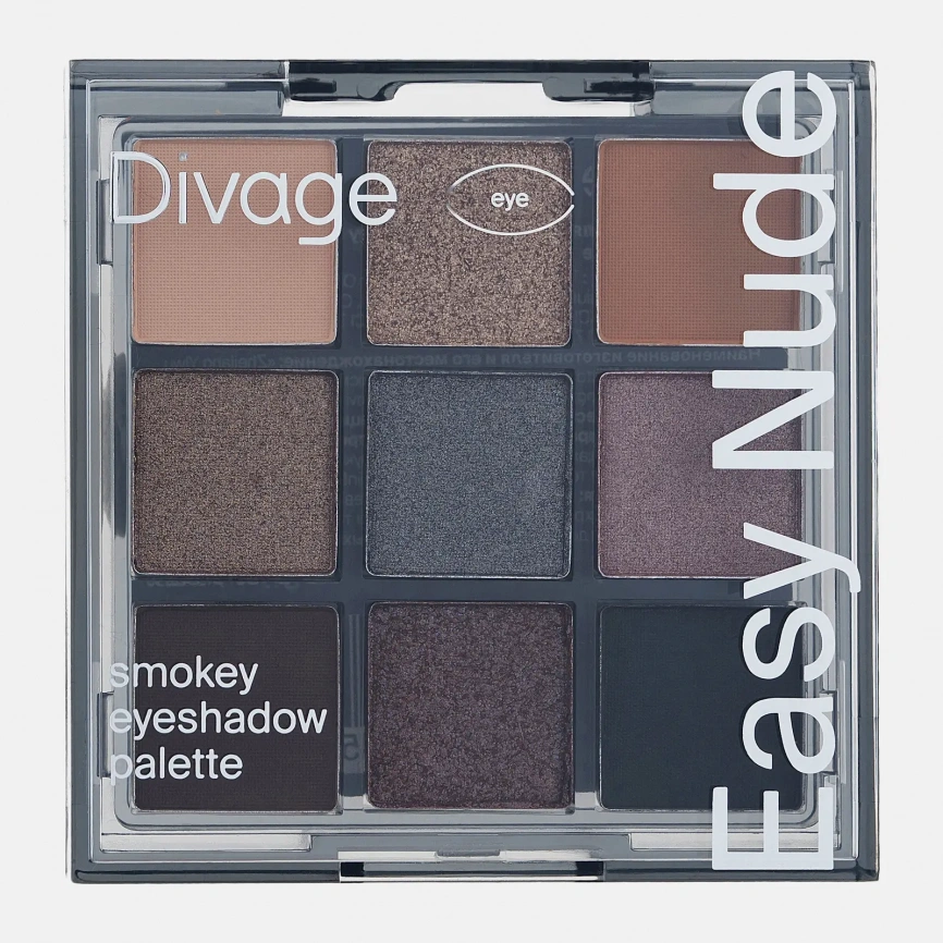 Палетка теней для век Easy Nude Smokey Divage фото 2