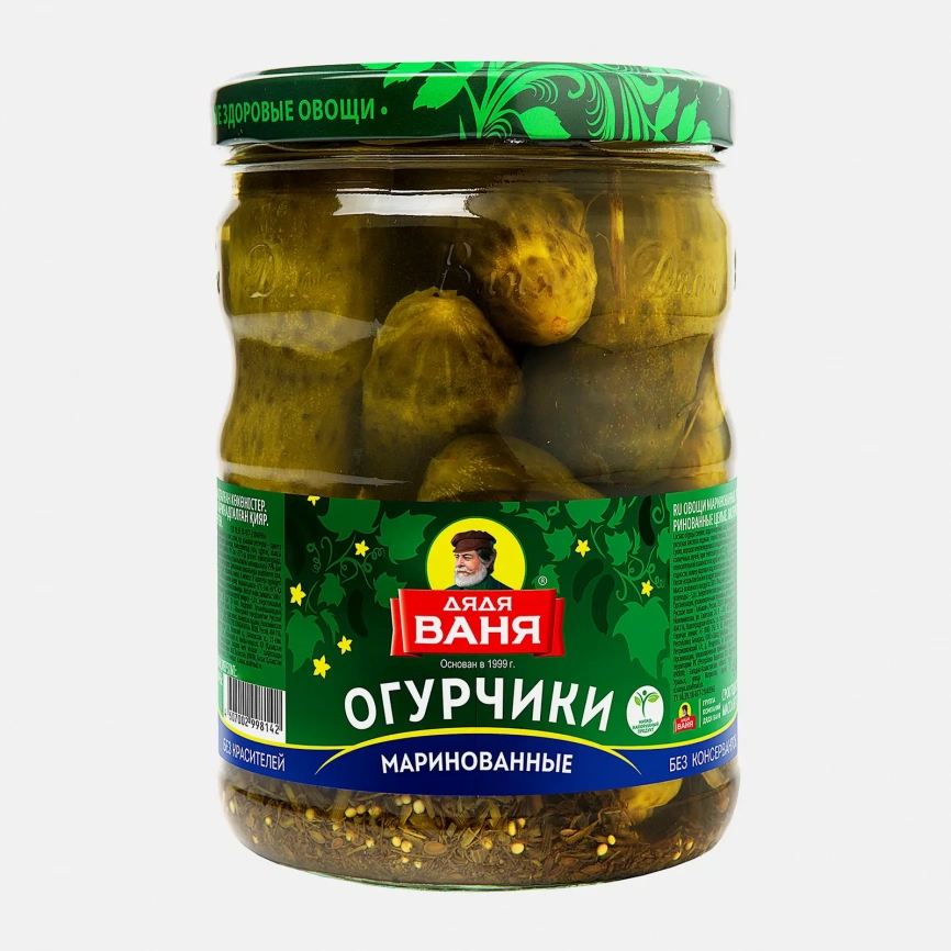 Огурцы Дядя Ваня маринованные 950г фото 1