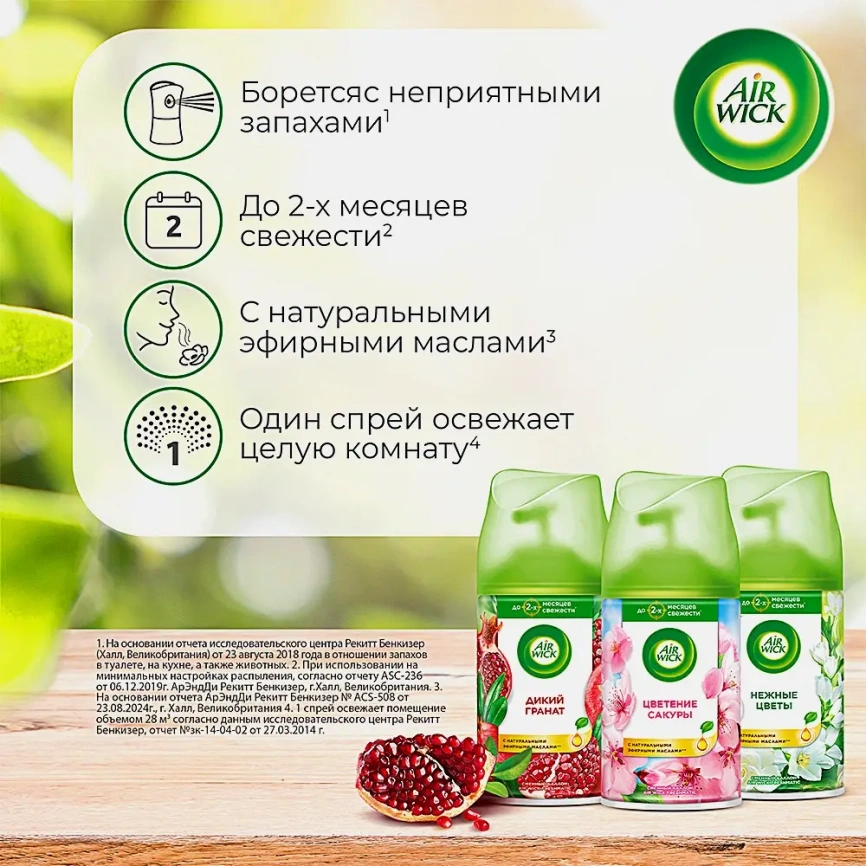 Сменный баллон для Air Wick Freshmatic Pure Весеннее пробуждение 250мл фото 3