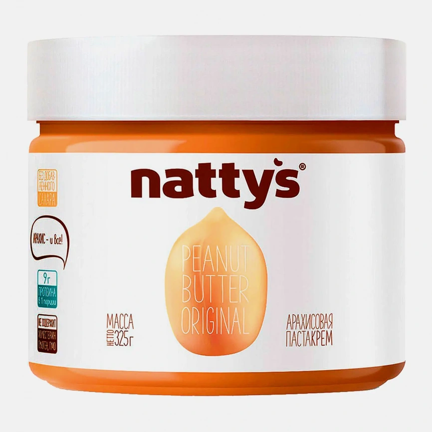 Паста Original Арахисовая Nattys 325г фото 1