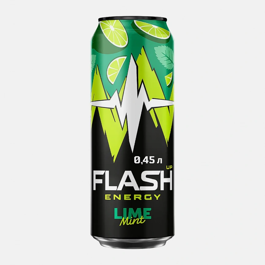 Энергетический напиток Flash Up Energy Мятный Лайм 450мл фото 1