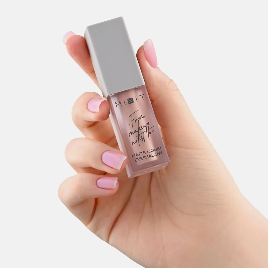 Жидкие тени для век матовые тон 01 Mixit Make Up фото 3