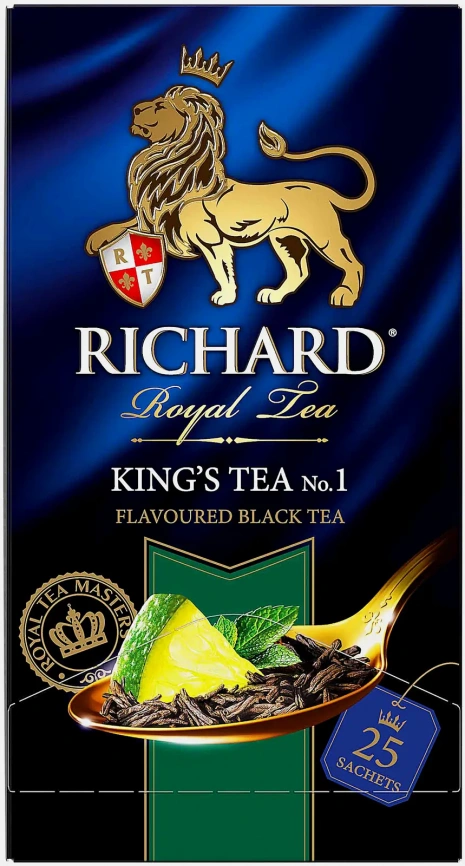 Чай черный Richard Kings Tea №1 King’s Choice №1 лайм-мята 25 саше 50г фото 2