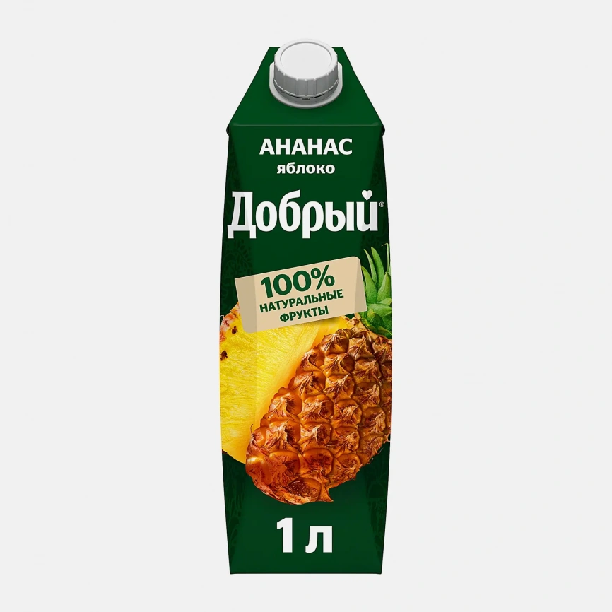 Нектар Добрый из ананасов и яблок 1л фото 6