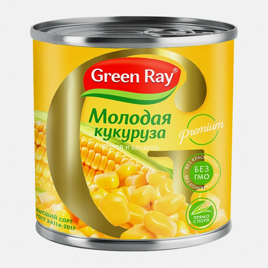 Кукуруза Green Ray сладкая ранняя 340г фото 1