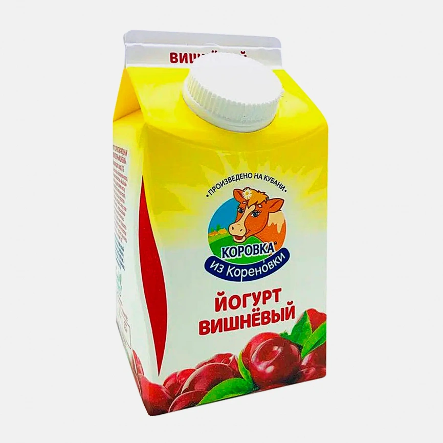 Йогурт Коровка Из Кореновки вишня 2.1% 450г фото 3