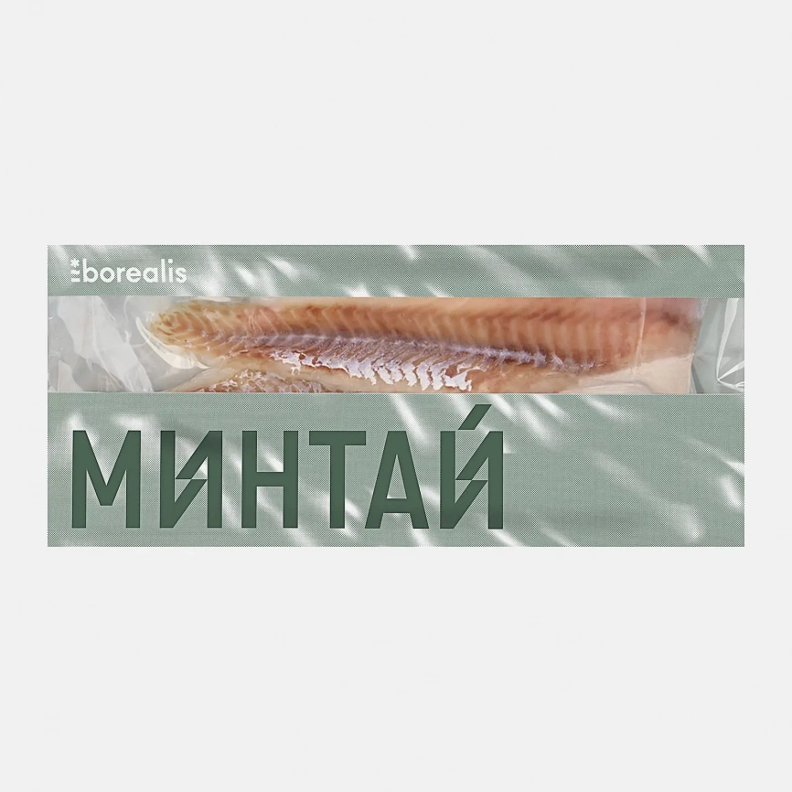 Минтай Borealis филе без кожи замороженное 650г фото 1
