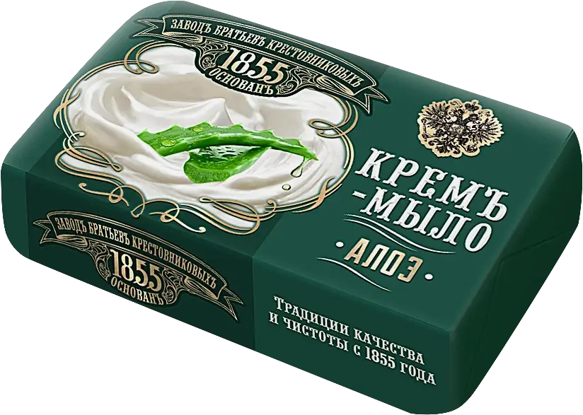 Крем-мыло Заводъ Братьевъ Крестовниковыхъ твердое Алоэ 190г фото 1